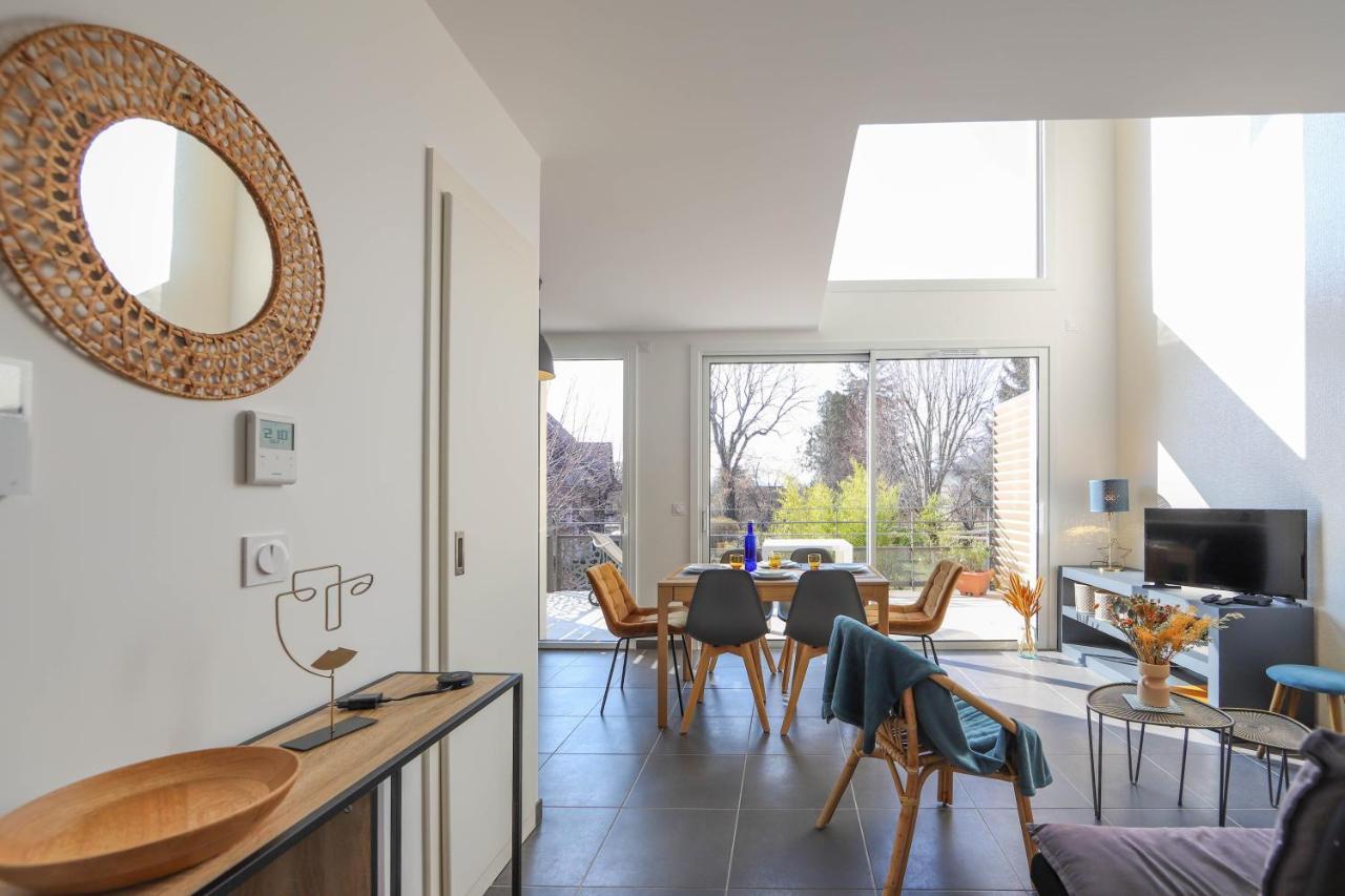 Les Choucas - Appartement Duplex Lumineux Avec Parking Annecy Exterior foto