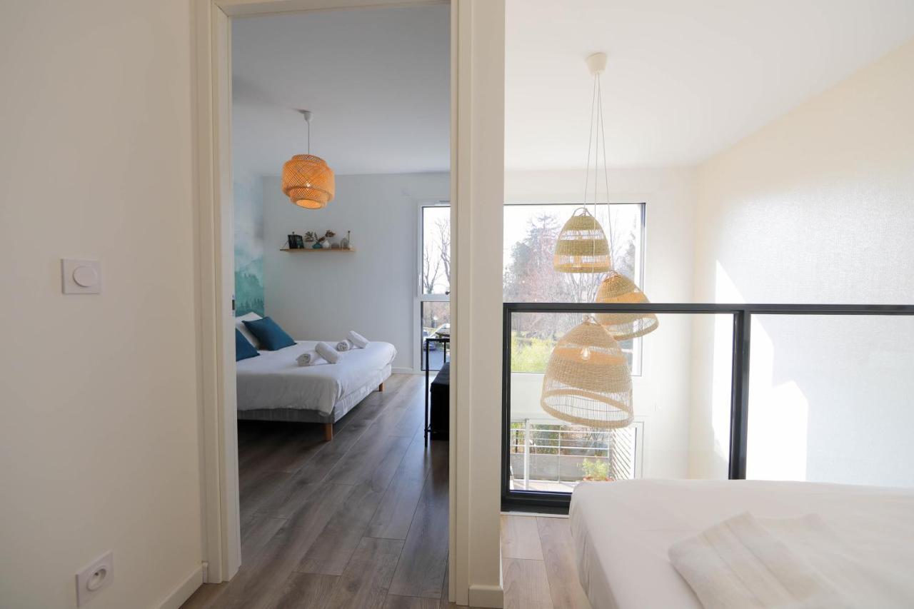 Les Choucas - Appartement Duplex Lumineux Avec Parking Annecy Exterior foto
